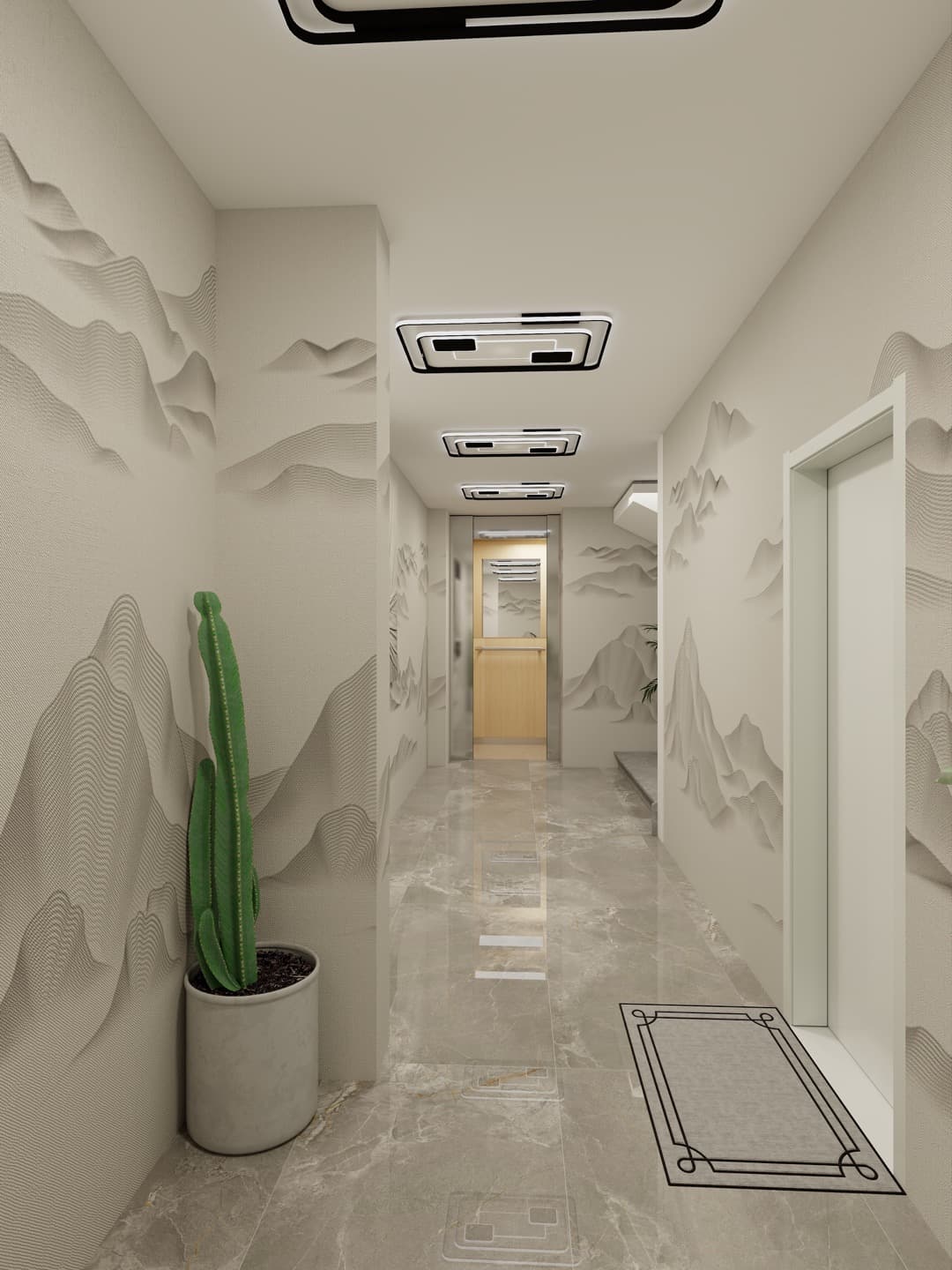 Spacious common area interior