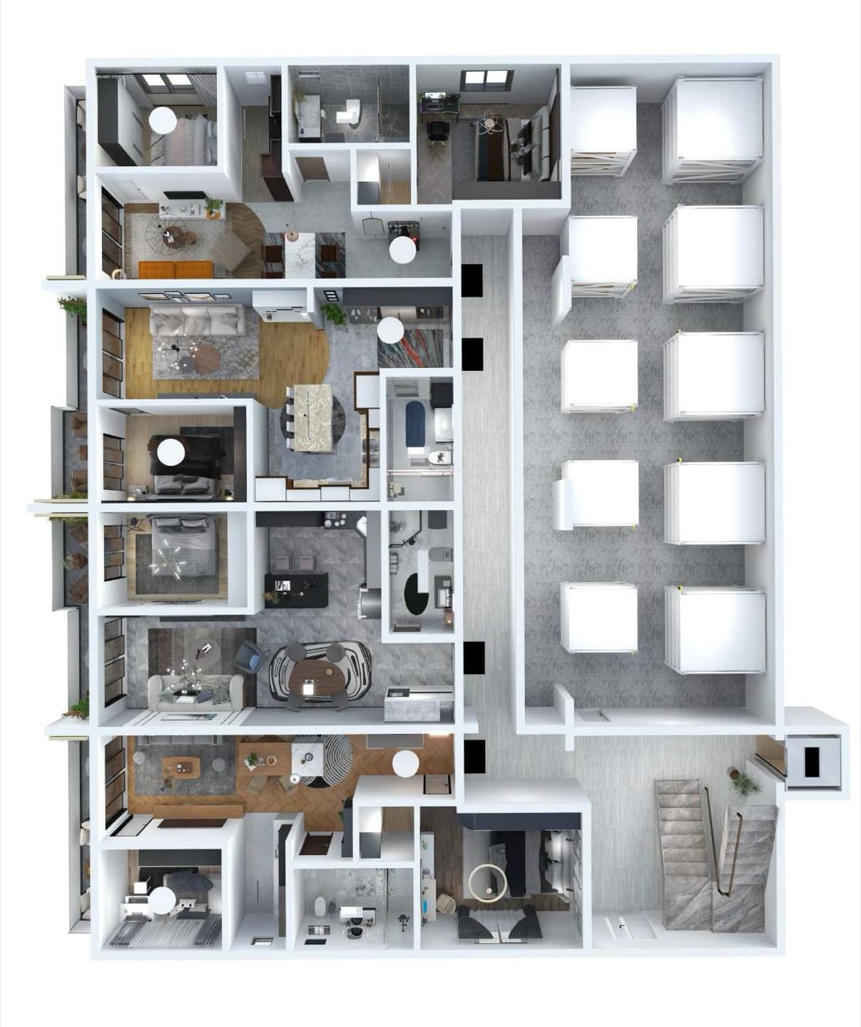 S4 — Ground Floor Apartment - Detailed floor plan