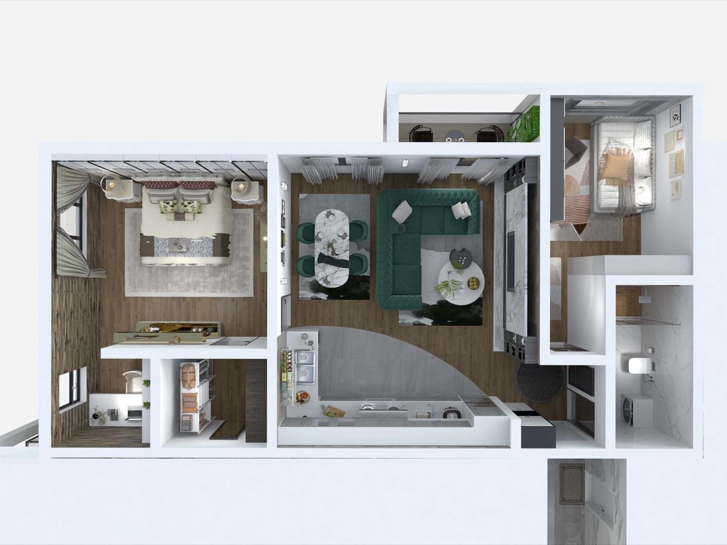 S1 — First Floor Apartment - Floor plan view 1