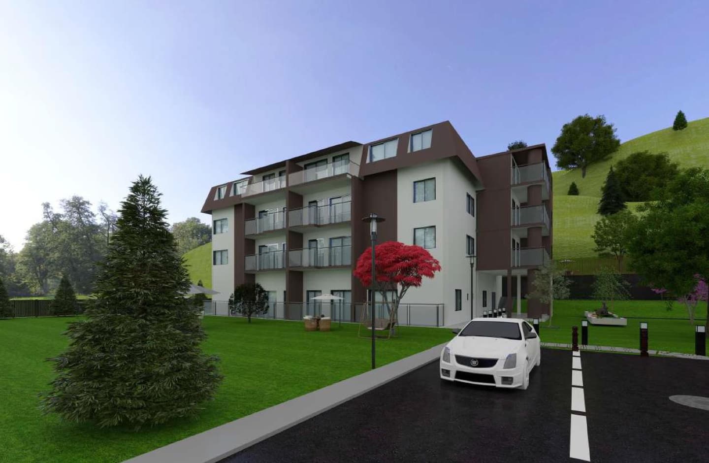 S4 — Two-bedroom Apartment - Floor plan overview