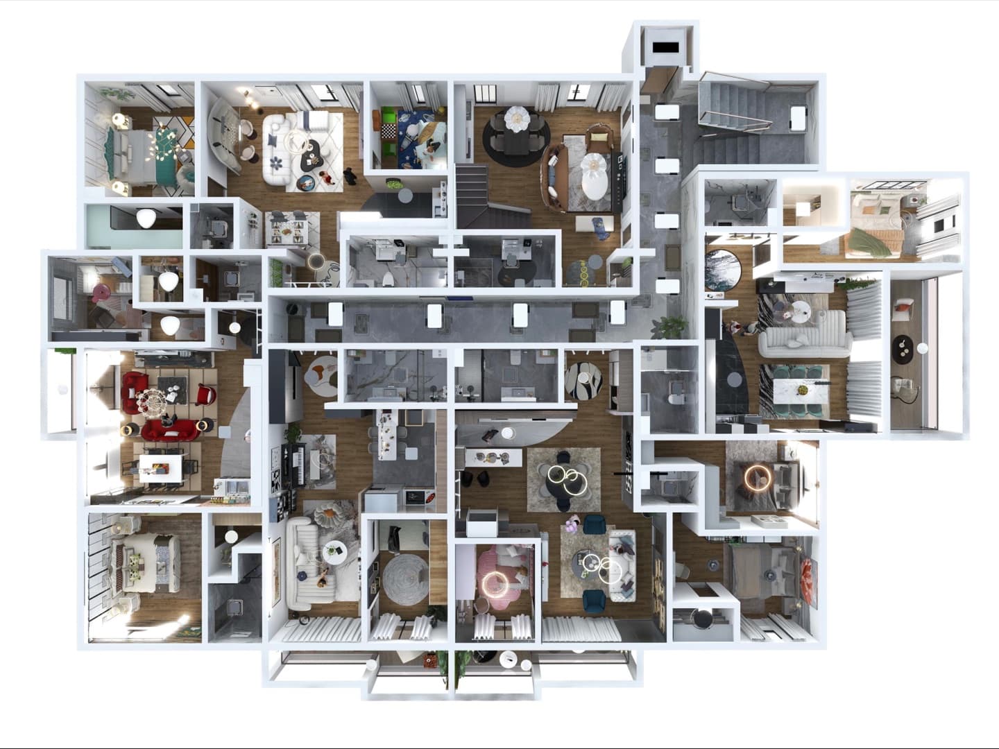 S5 — Duplex Apartment - Floor plan overview