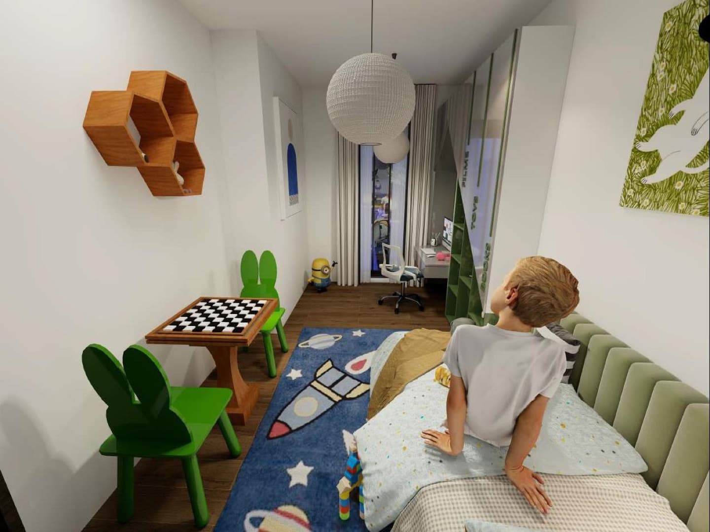 S6 — Two-bedroom Apartment - Floor plan view 9