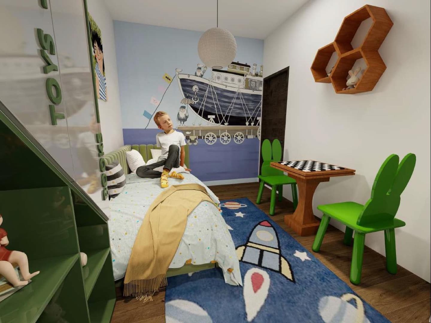 S6 — Two-bedroom Apartment - Floor plan view 10