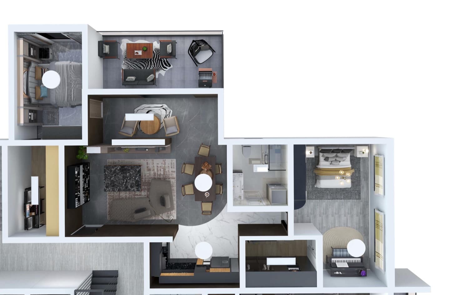 S3 — Third Floor Apartment - Floor plan view 1